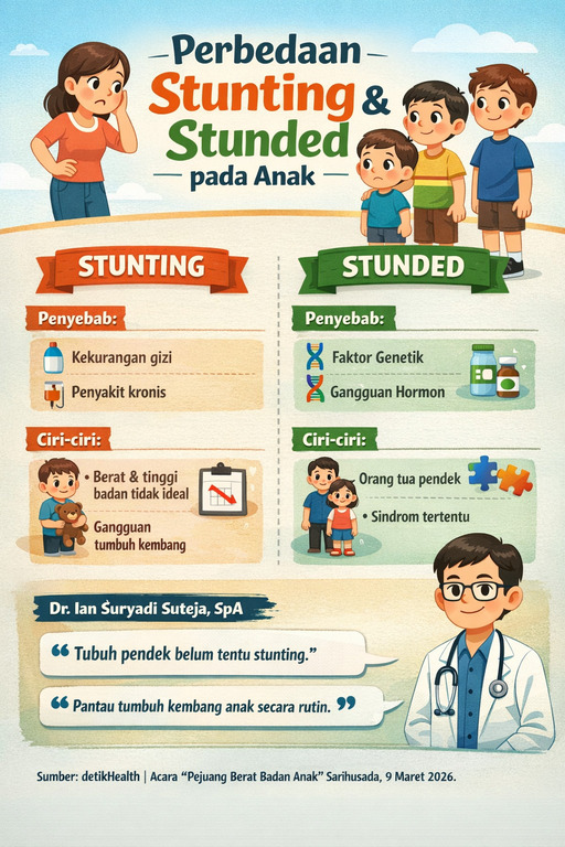 Jangan Salah Kaprah, Dokter Jelaskan Perbedaan Stunting dan Stunded pada Anak